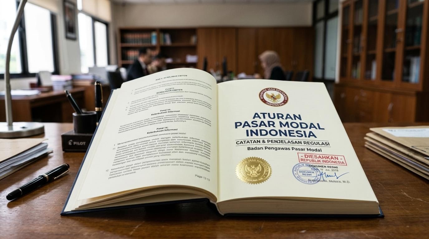 Dokumen peraturan OJK tentang pasar modal Indonesia
