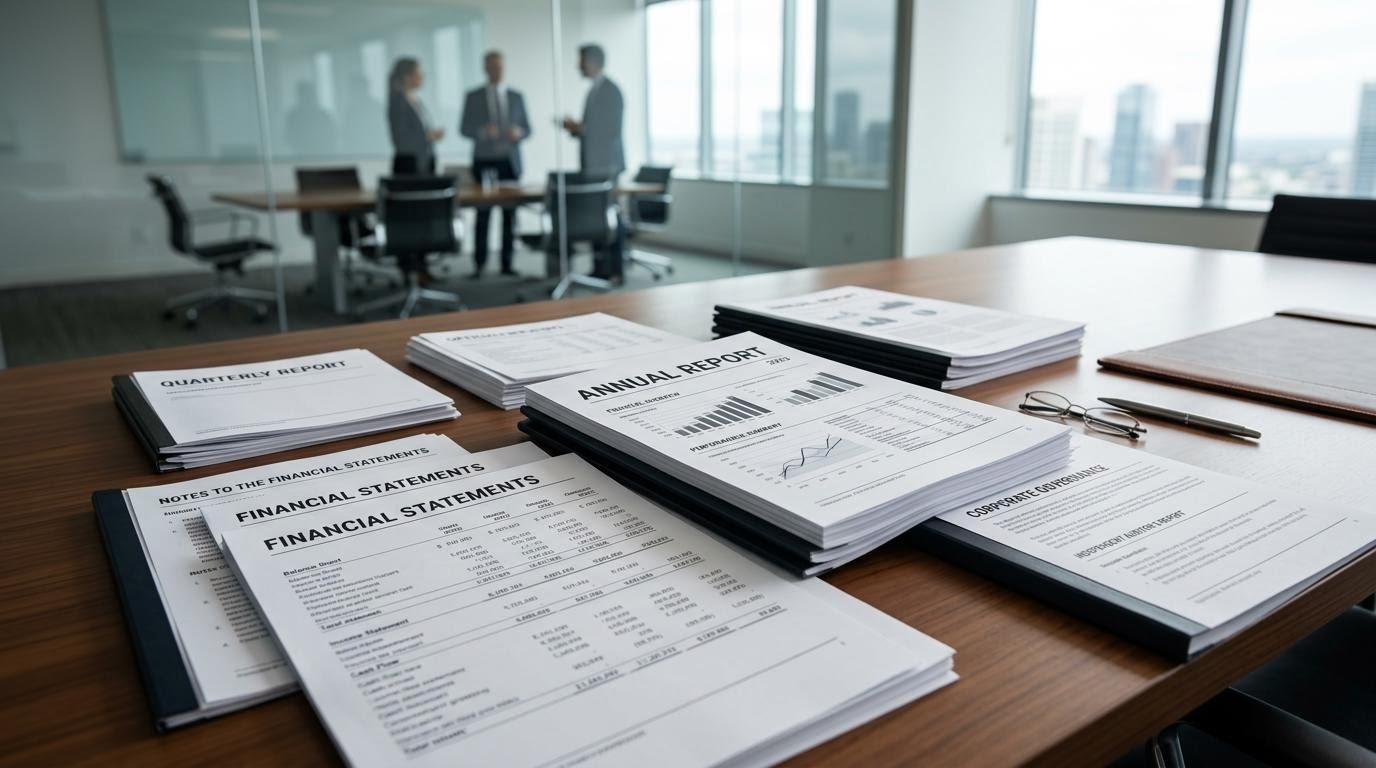 Dokumen laporan keuangan emiten yang dipublikasikan untuk keterbukaan informasi